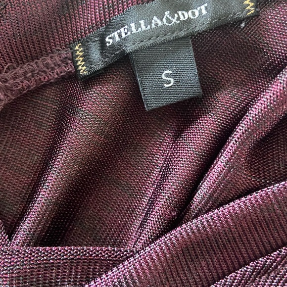 Stella & dot The Renegade Top burgundy new with tags small size - Picture 5 of 8